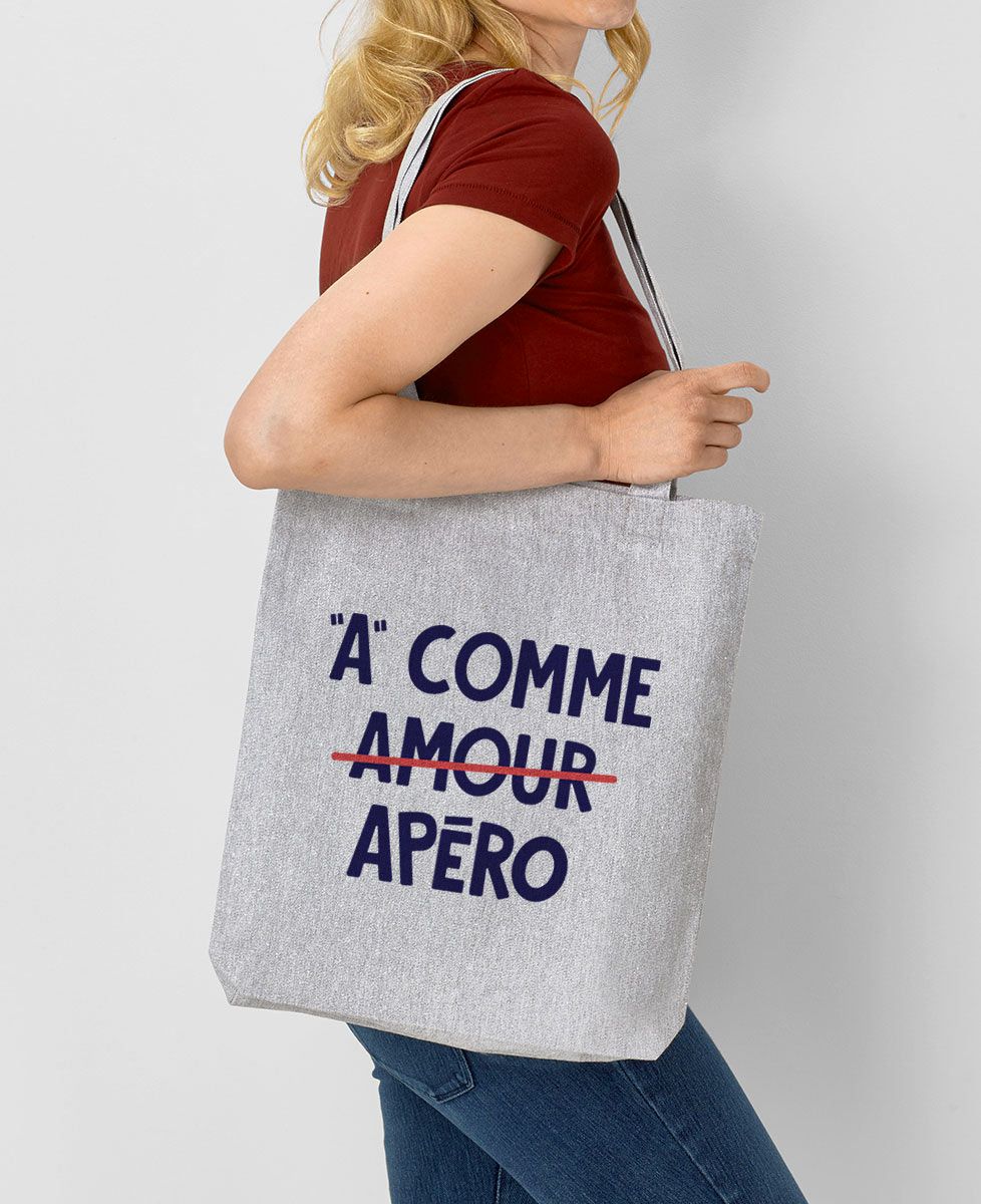 Tote bag A comme apéro