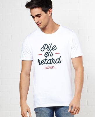 T-Shirt homme Pile en retard