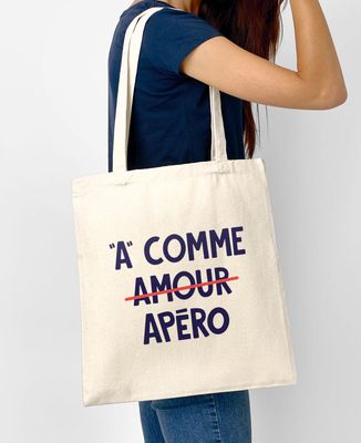 Tote bag A comme apéro