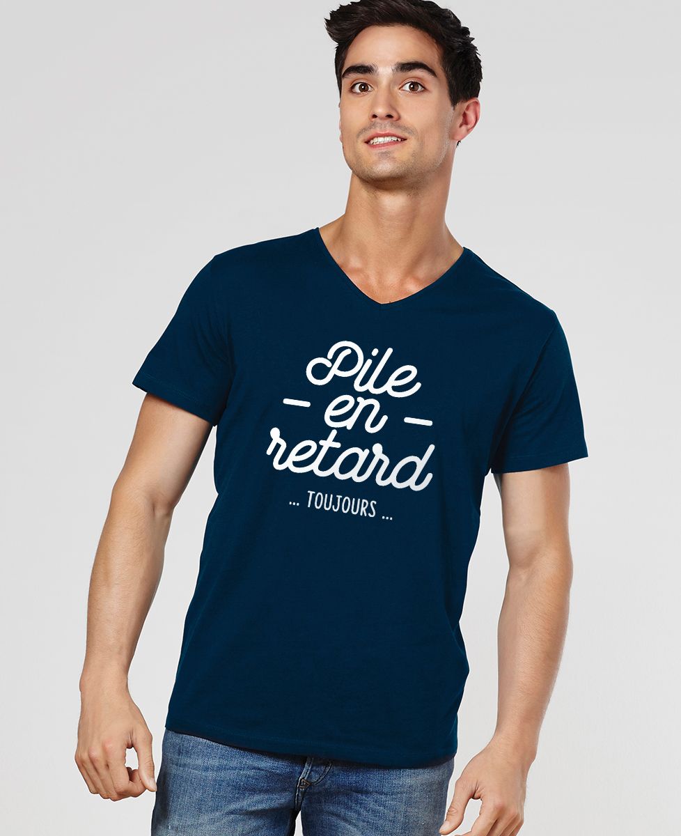 T-Shirt homme Pile en retard