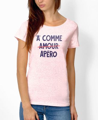 T-Shirt femme A comme apéro