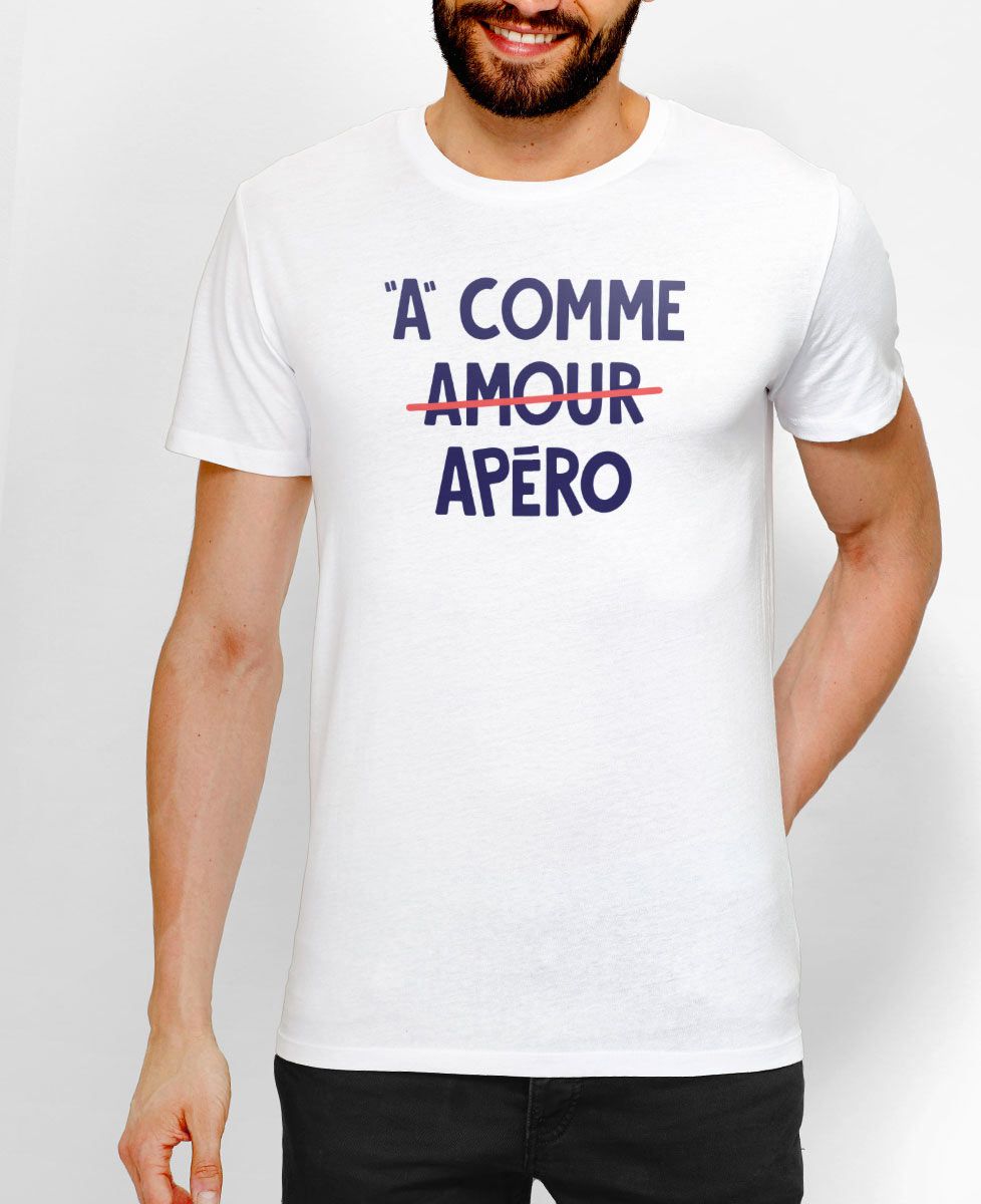 T-Shirt homme A comme apéro