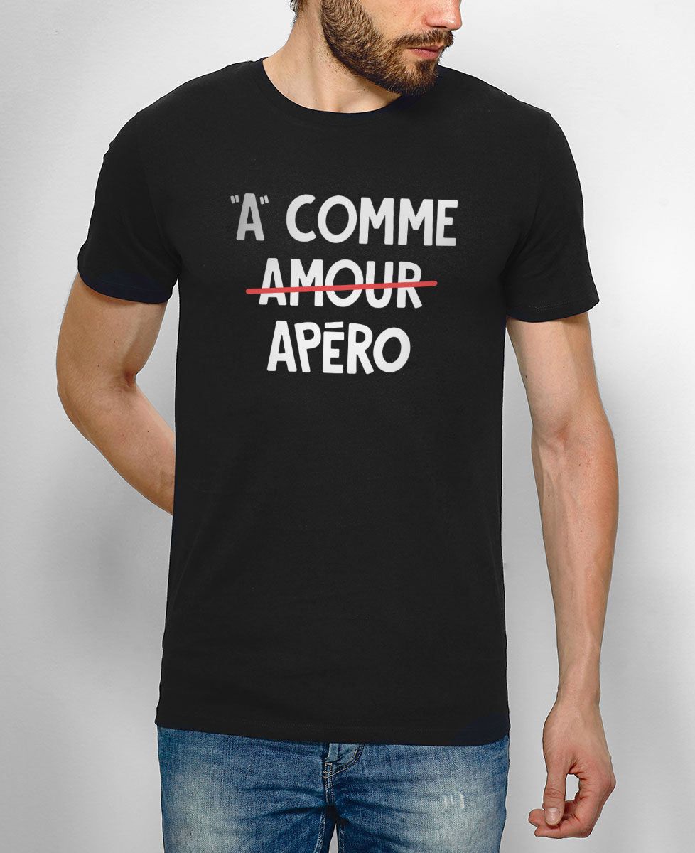 T-Shirt homme A comme apéro