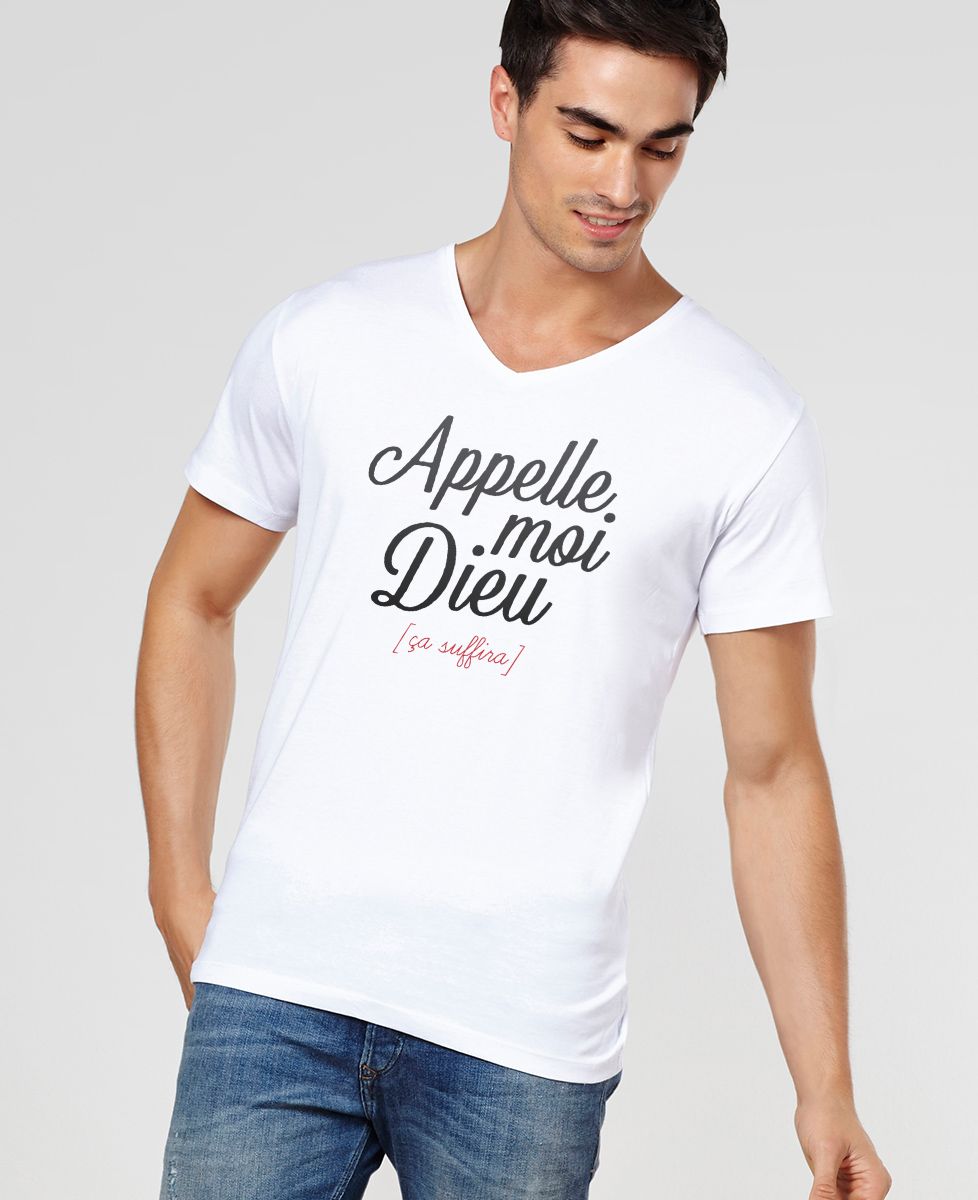 T-Shirt homme Appelle moi Dieu