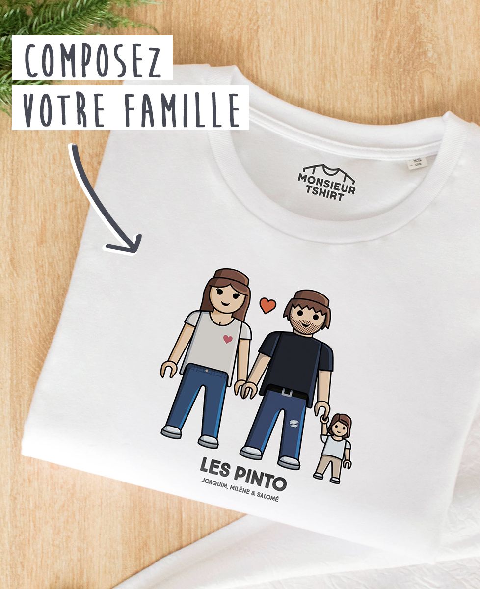 T Shirt Homme Famille jouet personnalisé Monsieur TSHIRT