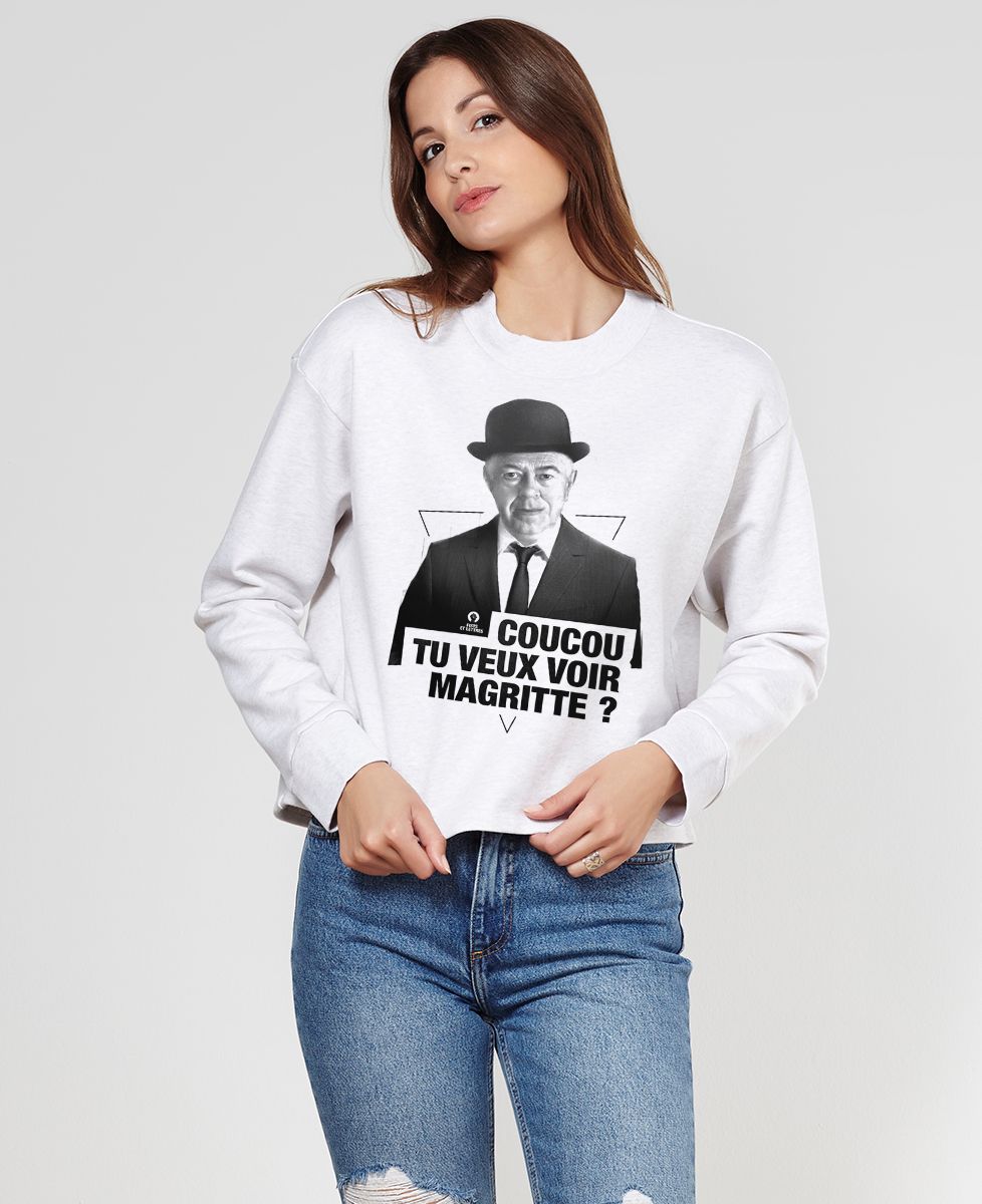 Sweatshirt femme Magritte cut