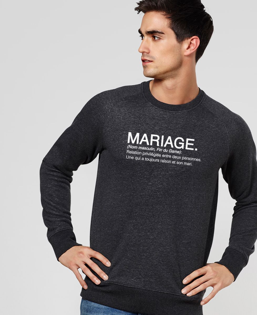 Sweatshirt homme Mariage - EVG, Cadeaux Couple