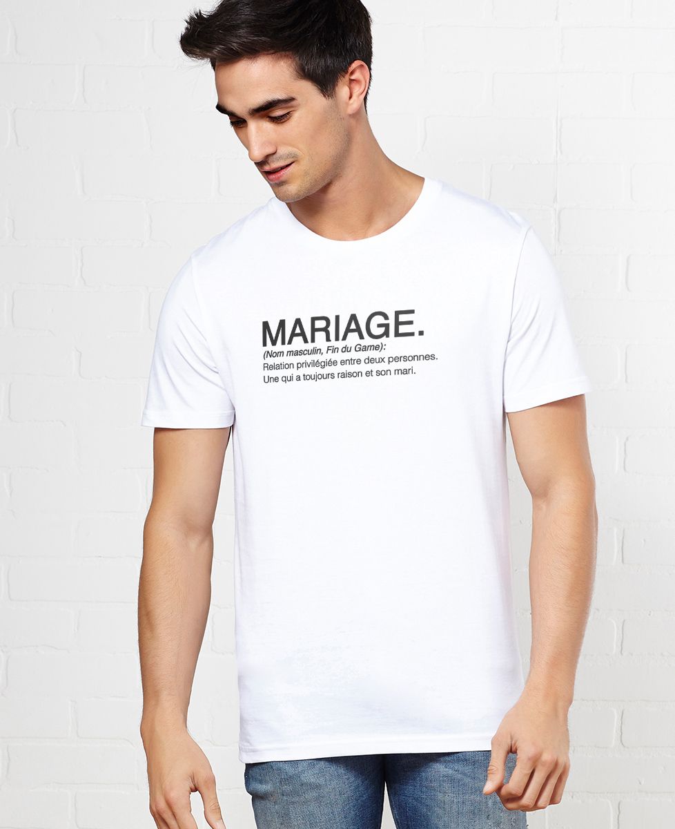 T-Shirt homme Mariage