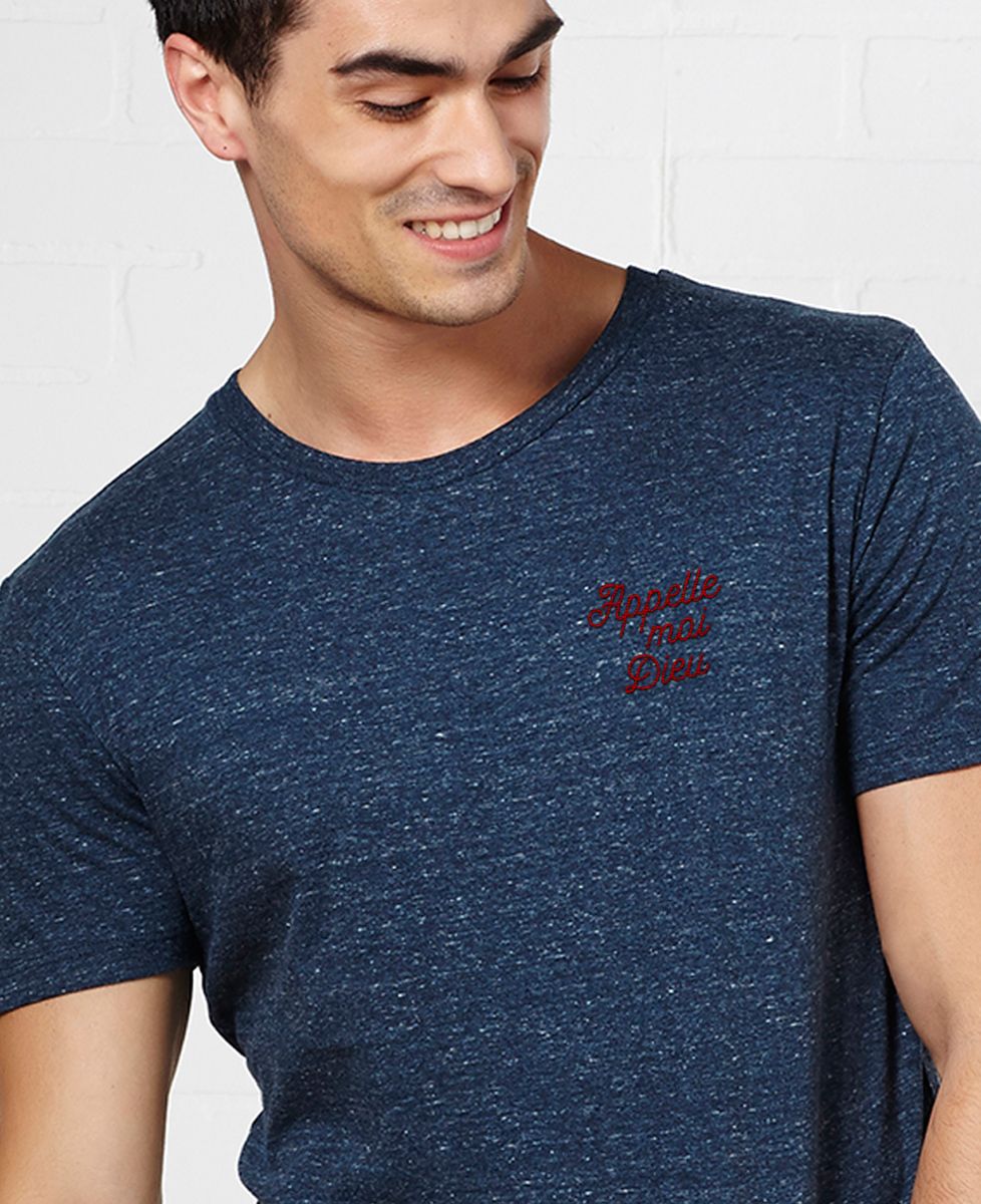 T-Shirt homme Appelle-moi Dieu brodé