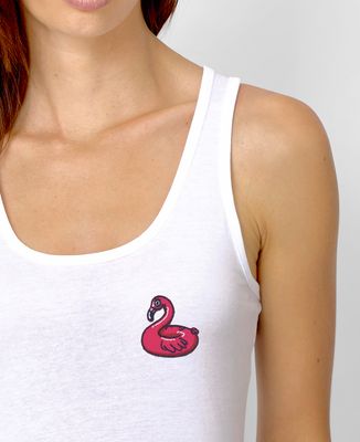 Débardeur femme Écusson Bouée Flamant rose