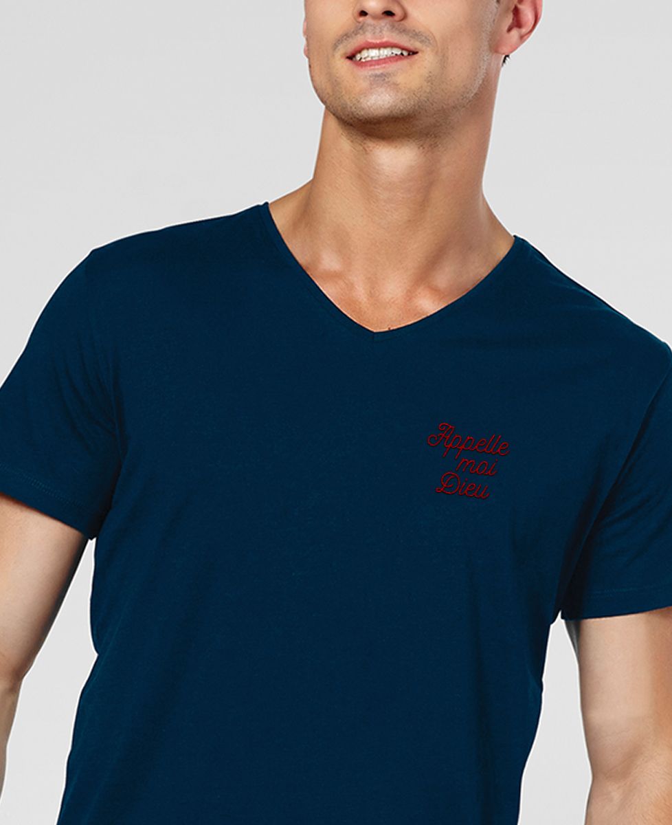 T-Shirt homme Appelle-moi Dieu brodé