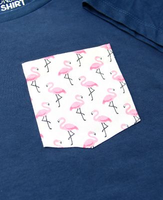 T-Shirt femme T-shirt à poche Flamant rose