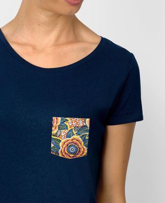 T-Shirt femme T-shirt à poche Summer Flower