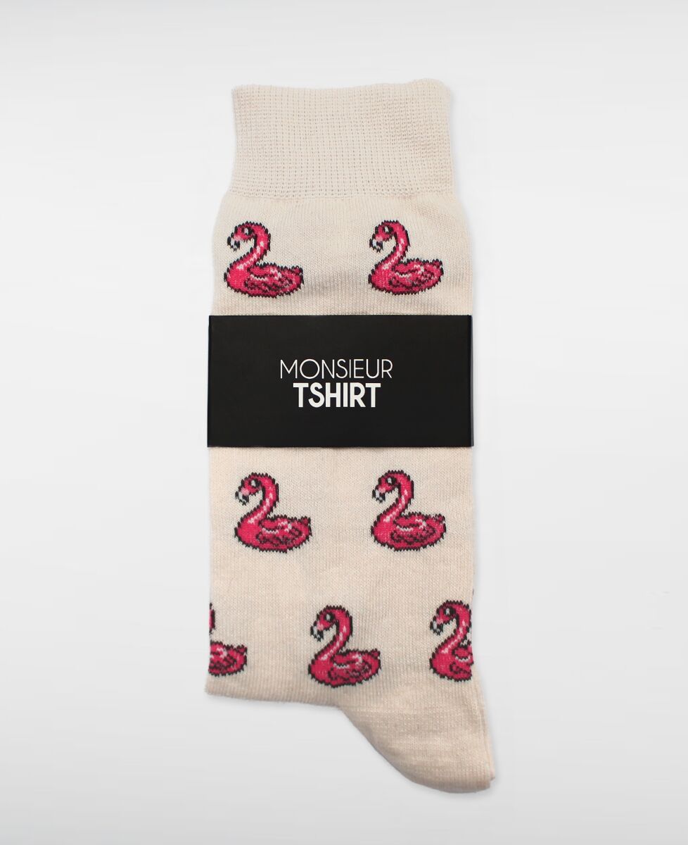 Chaussettes Chaussettes Bouée Flamant rose