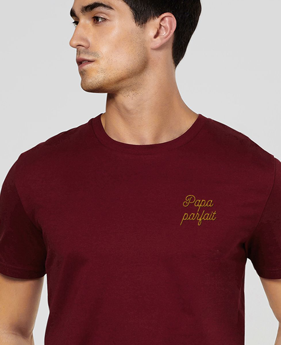 T-Shirt homme Papa parfait brodé