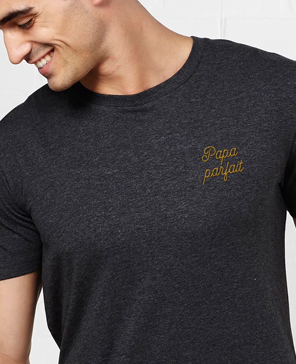 T-Shirt homme Papa parfait brodé