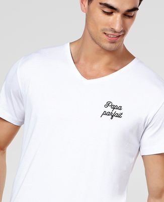 T-Shirt homme Papa parfait brodé