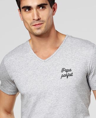 T-Shirt homme Papa parfait brodé