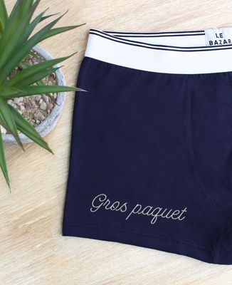 Boxer Gros paquet brodé - Cadeaux Couple