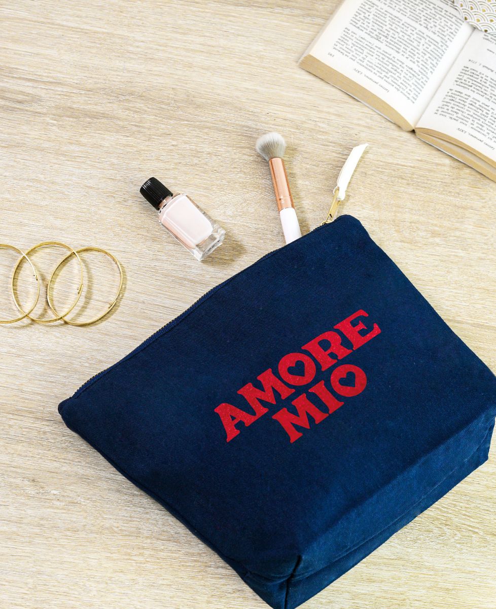 Trousse Amore mio (effet velours) - Cadeaux Couple