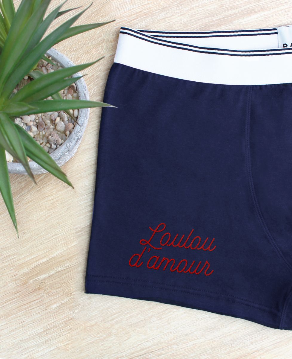 Boxer Loulou d'amour brodé (Boxer)