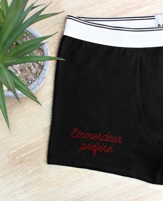 Boxer Emmerdeur préféré brodé