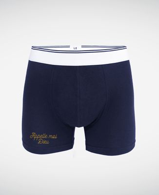 Boxer Appelle-moi Dieu brodé