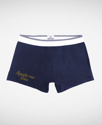 Boxer Appelle-moi Dieu brodé