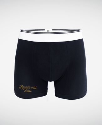 Boxer Appelle-moi Dieu brodé