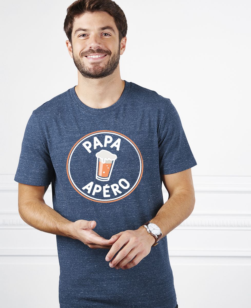 T-shirt homme Papa apéro - Cadeaux Papa