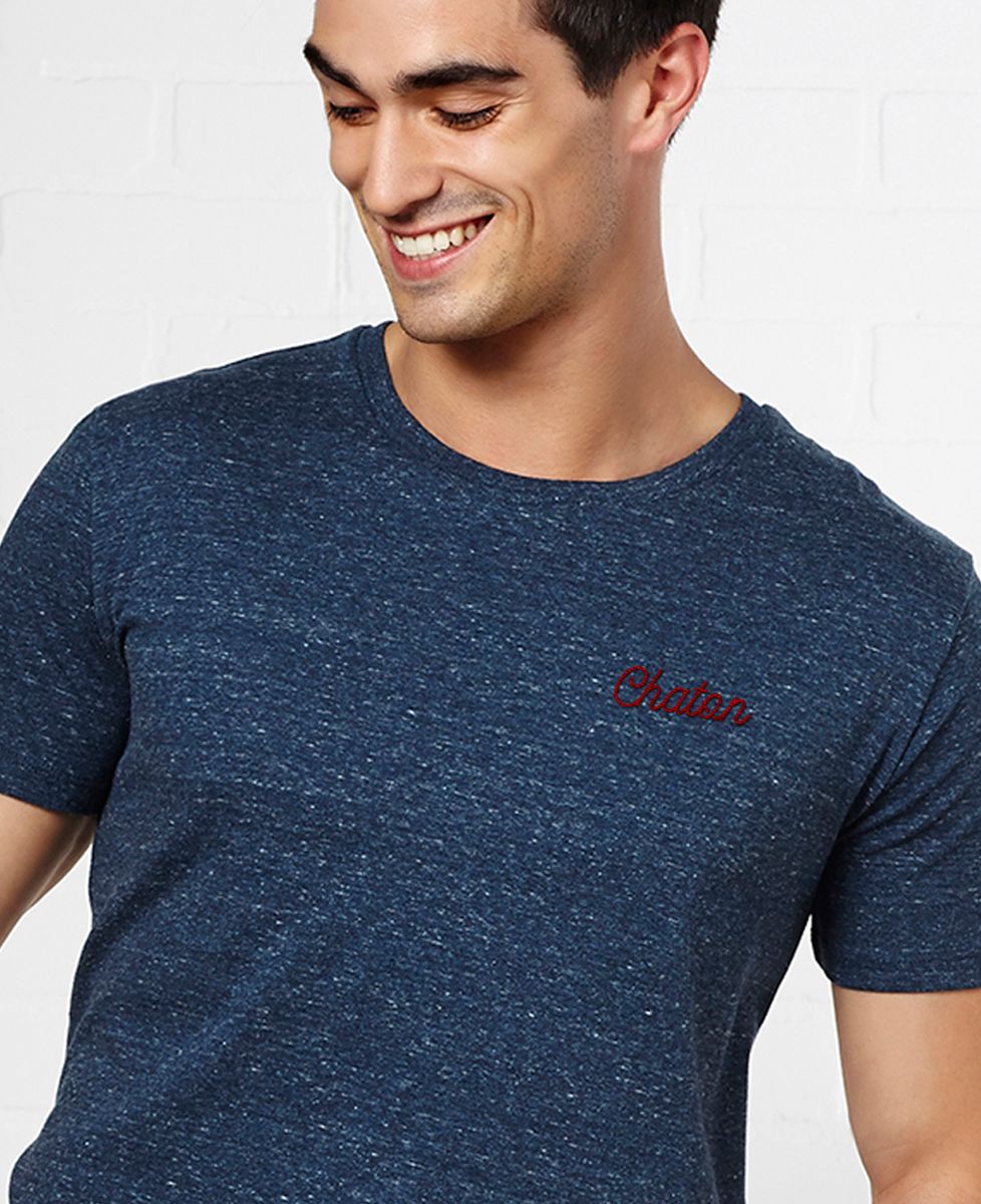 T-Shirt homme Chaton brodé