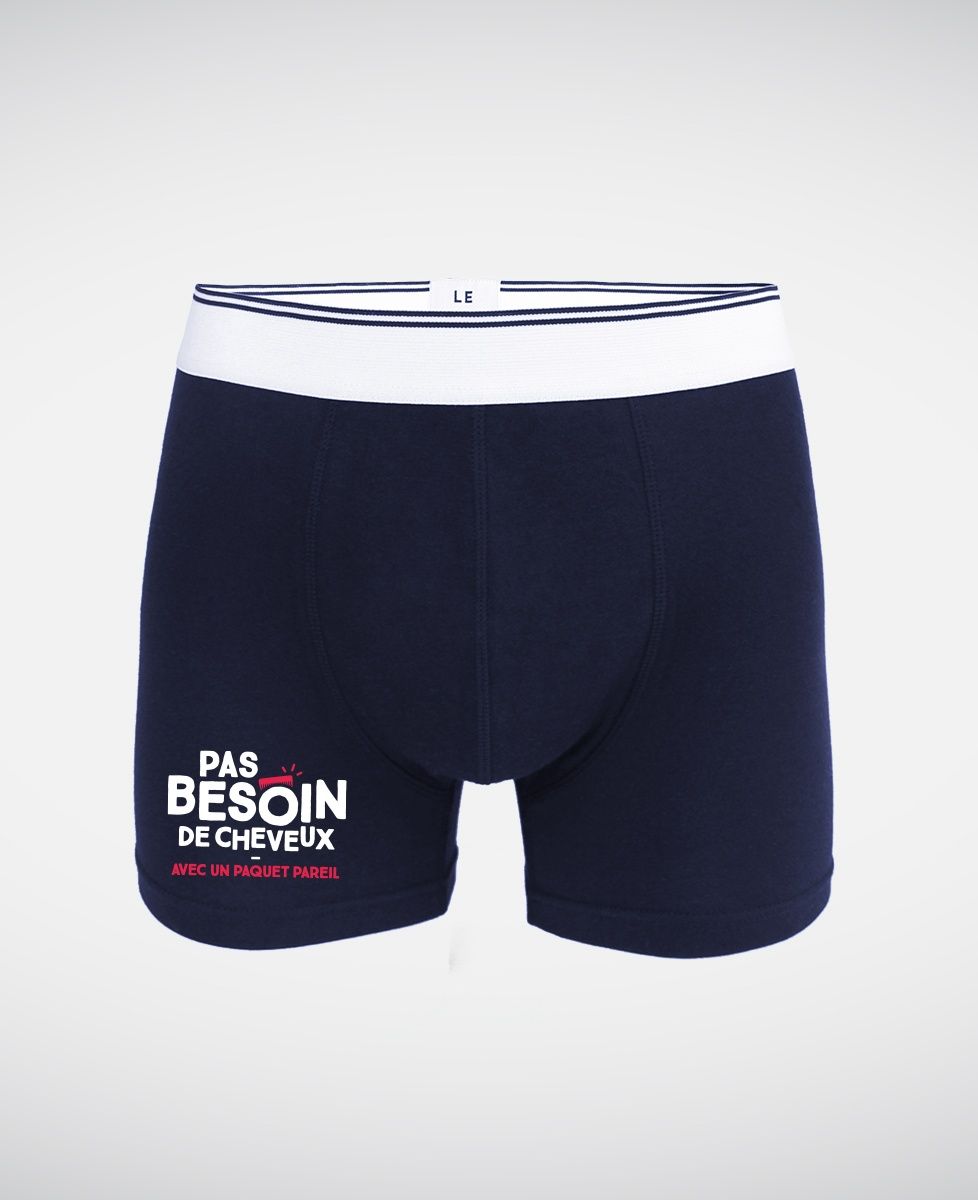 Boxer Pas besoin de cheveux avec un paquet pareil