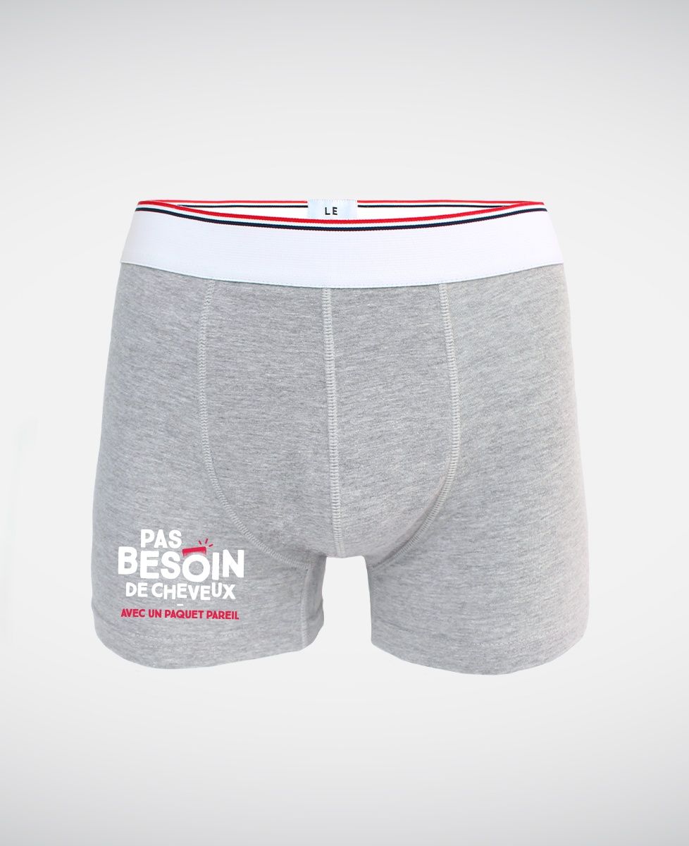Boxer Pas besoin de cheveux avec un paquet pareil