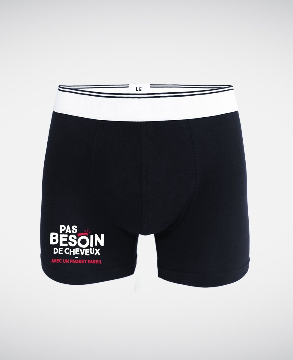 Boxer Pas besoin de cheveux avec un paquet pareil