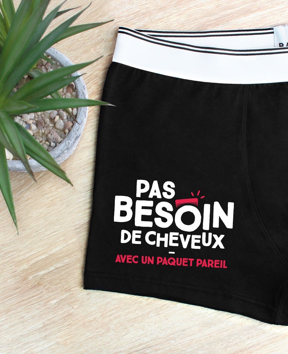 Boxer Pas besoin de cheveux avec un paquet pareil
