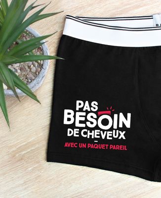 Boxer Pas besoin de cheveux avec un paquet pareil