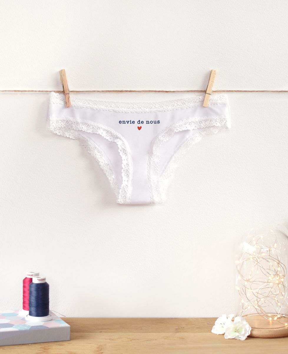 Culotte Envie de nous (brodé) - Cadeaux Couple