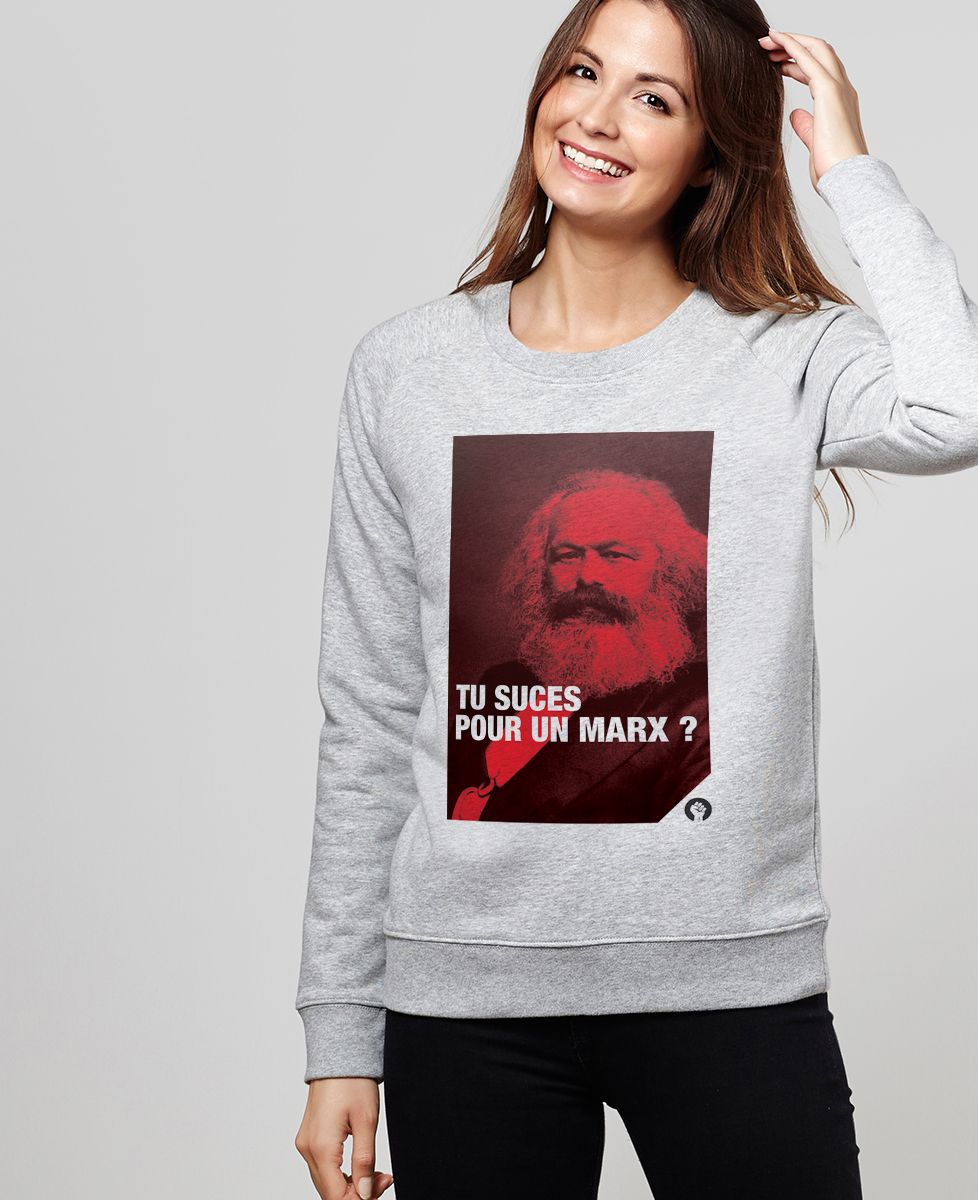 Sweatshirt femme Marx - Cadeaux Couple