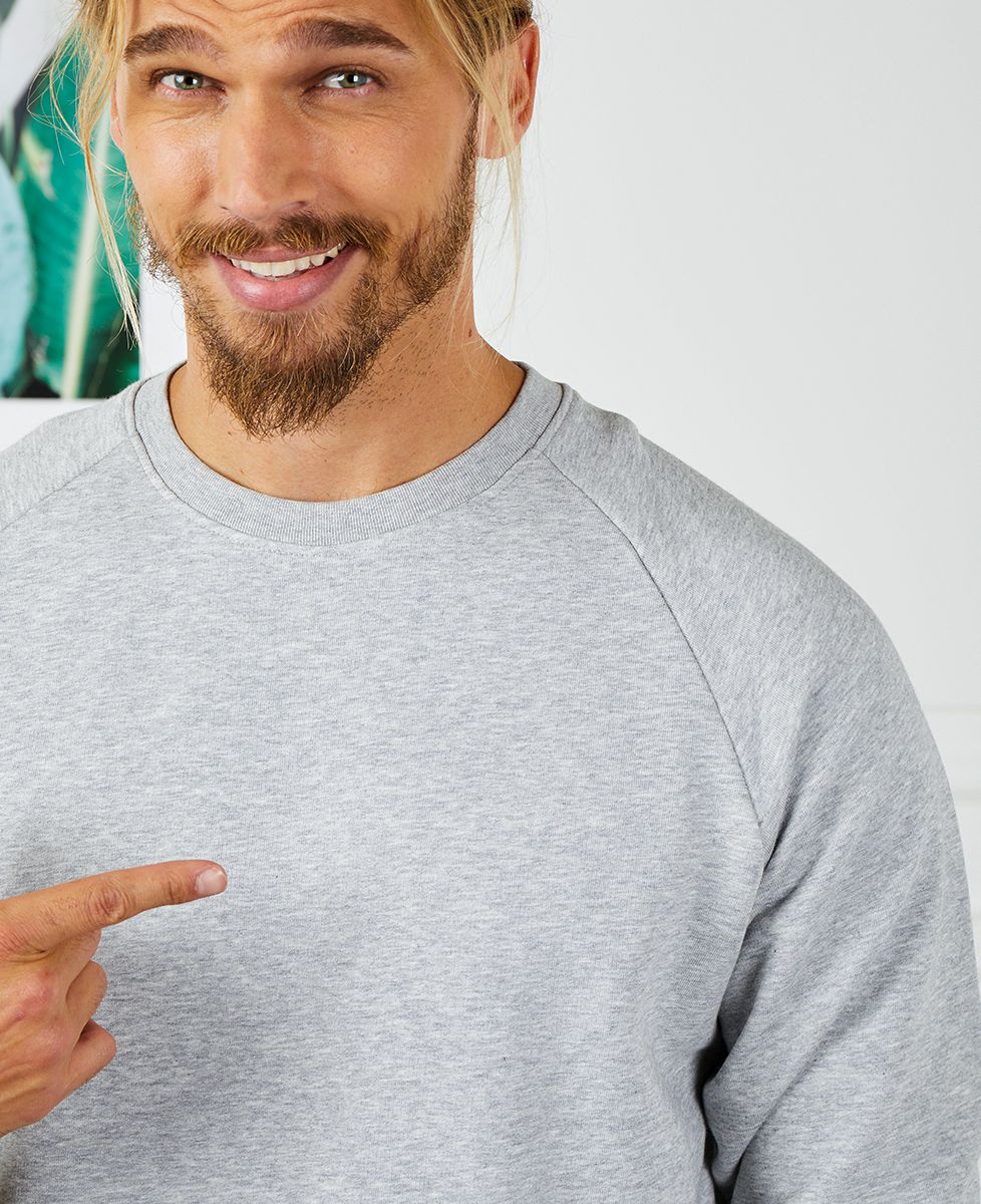 Heren sweatshirt Gepersonaliseerde geborduurde verstrengelde harten