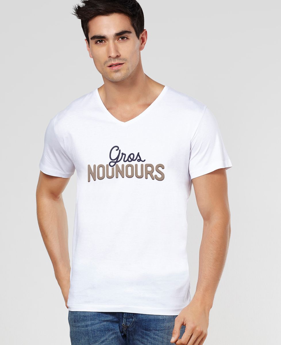 T-shirt homme Gros nounours - Cadeaux Papa, Cadeaux Frère, Cadeaux Couple
