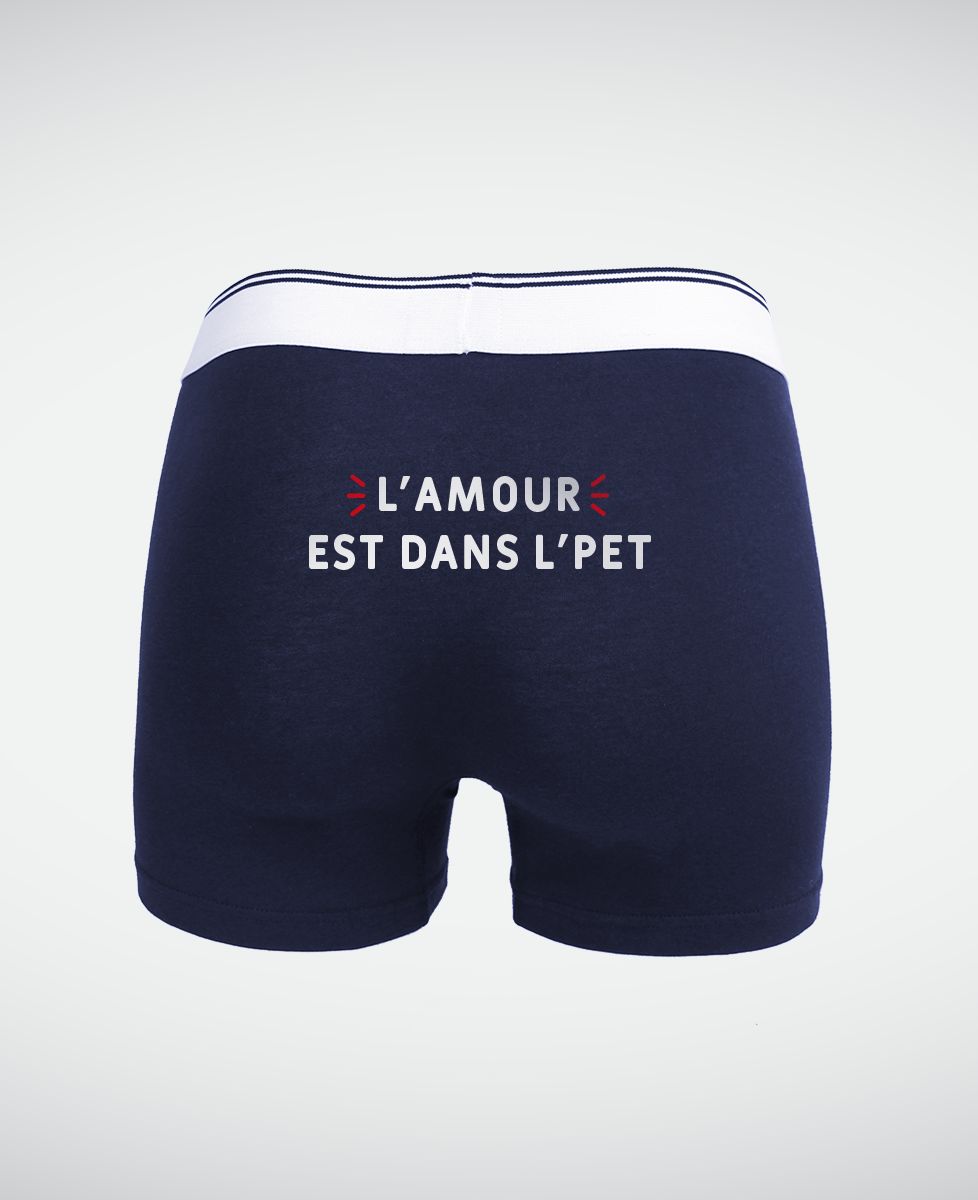 Boxer L'amour est dans l'pet - Cadeaux Couple