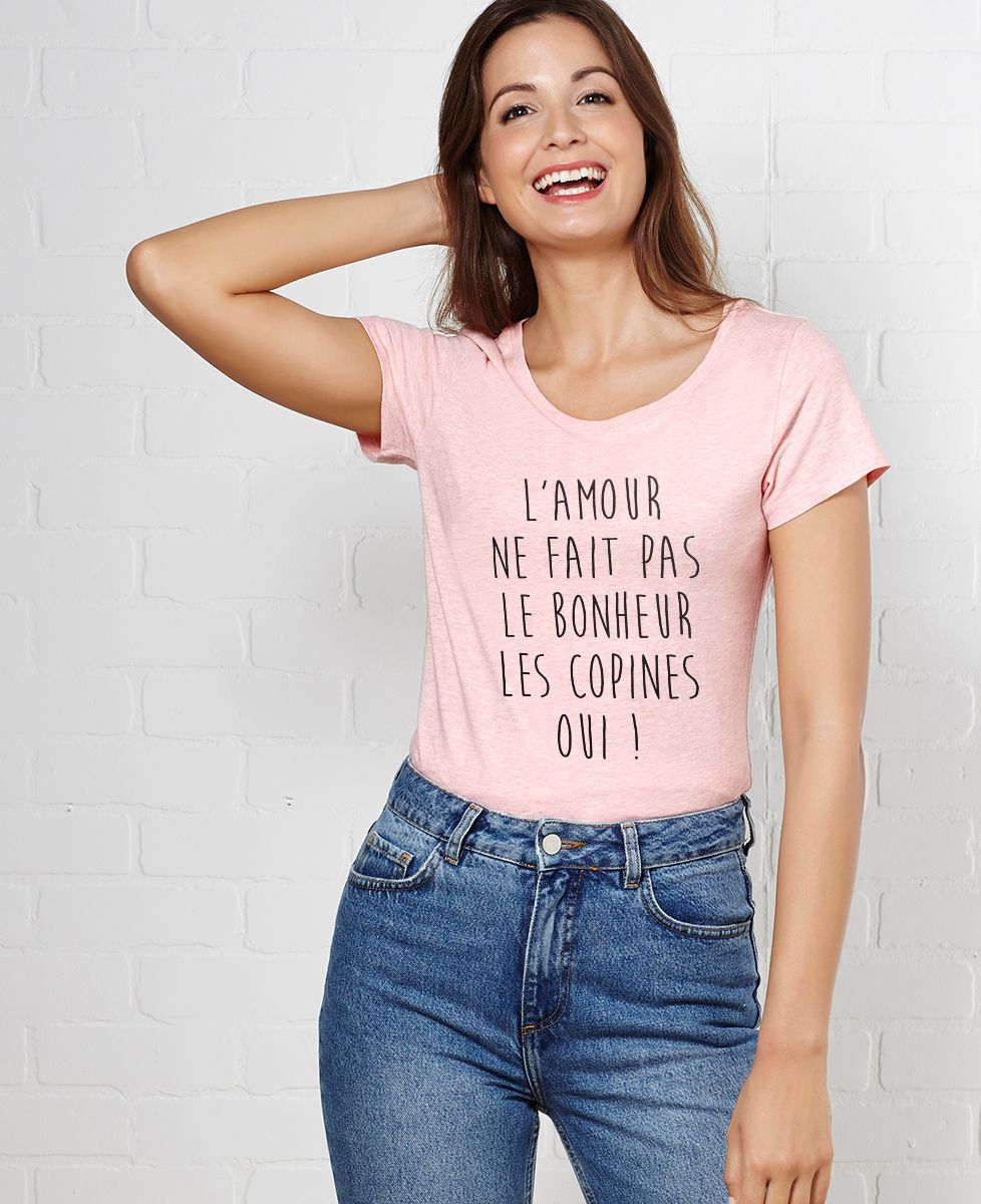 T-Shirt femme L'amour ne fait pas le bonheur