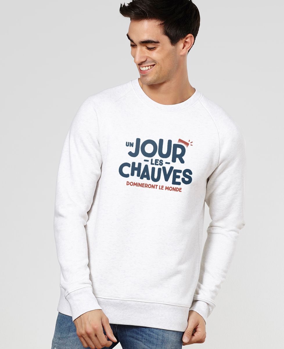 Sweatshirt homme Un jour les chauves domineront le monde