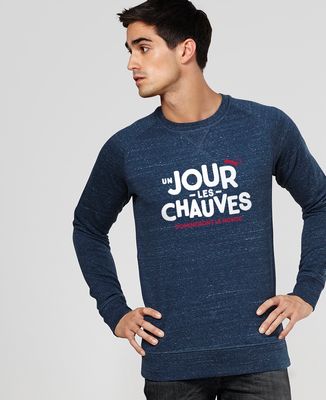 Sweatshirt homme Un jour les chauves domineront le monde