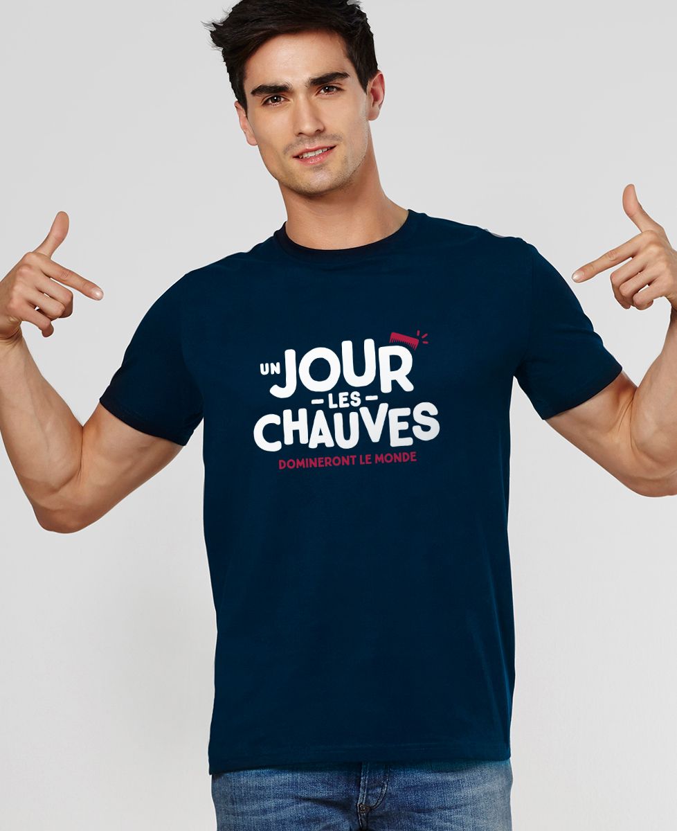 T-Shirt homme Un jour les chauves domineront le monde