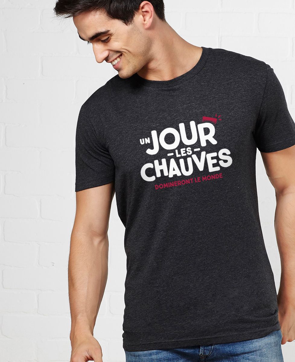 T-Shirt homme Un jour les chauves domineront le monde