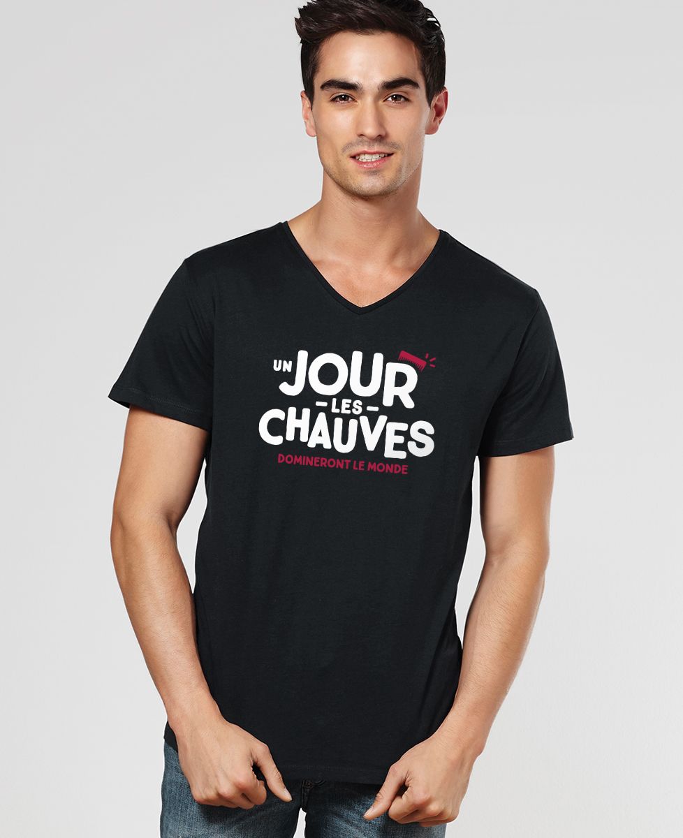 T-Shirt homme Un jour les chauves domineront le monde