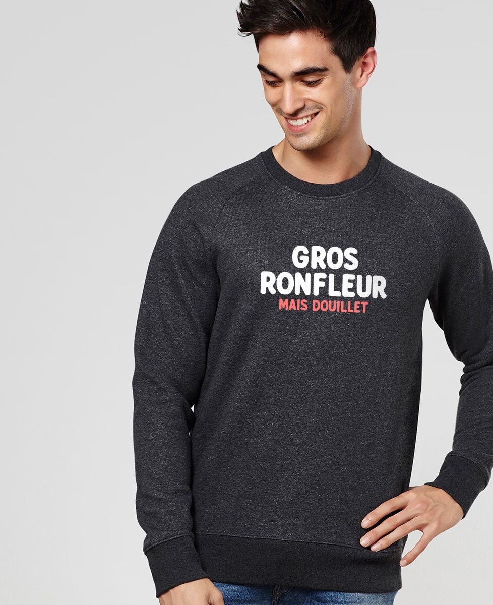 Sweatshirt homme Gros ronfleur mais douillet