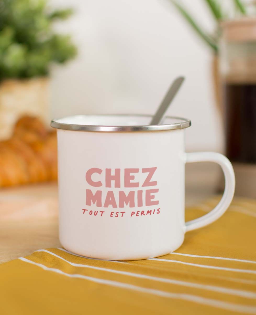 Mug Chez mamie tout est permis - Cadeaux Mamie