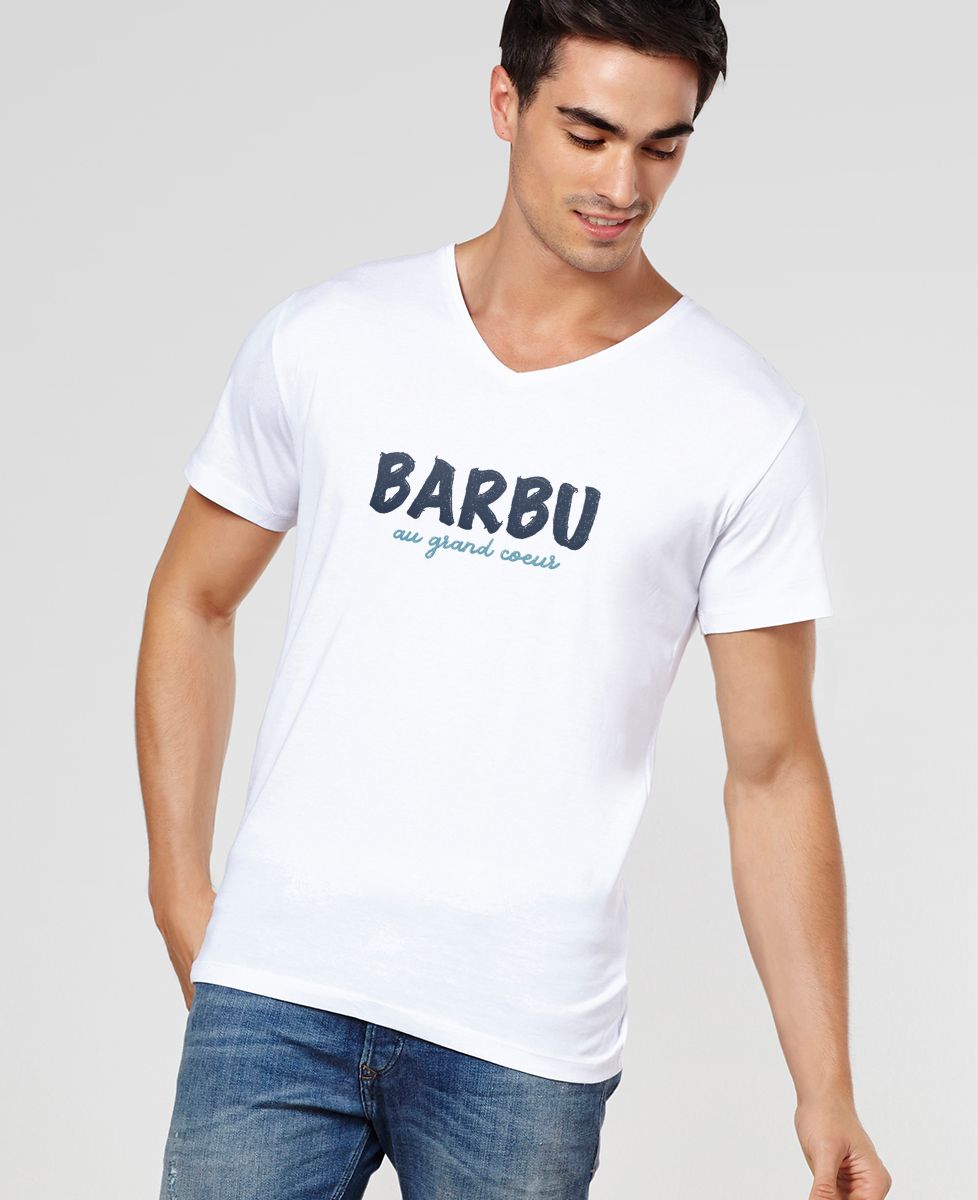 T-Shirt homme Barbu au grand coeur